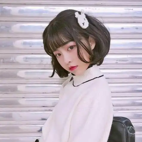 软妹头像女生粉色系可爱日系玩ulzzang原宿日系少女心短发