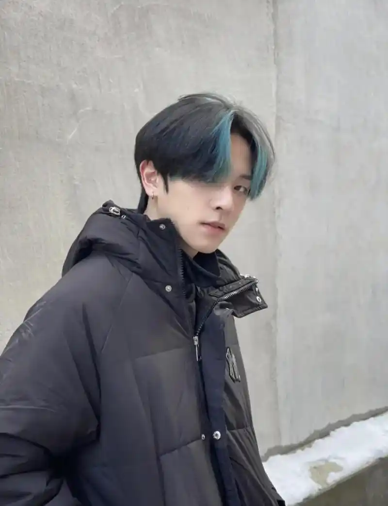 男士刘海染#男生发色 #蓝灰色#男士发型设计大白 @dou  - 抖音