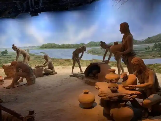 原始人的生活场景.