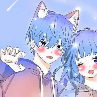 情侣头像动漫高清图片可爱唯美超甜的情头一对两张动漫图片