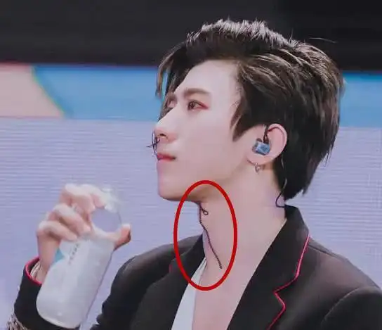 有一种纹身叫蔡徐坤的在脖子上纹个拉链是怕水漏出来