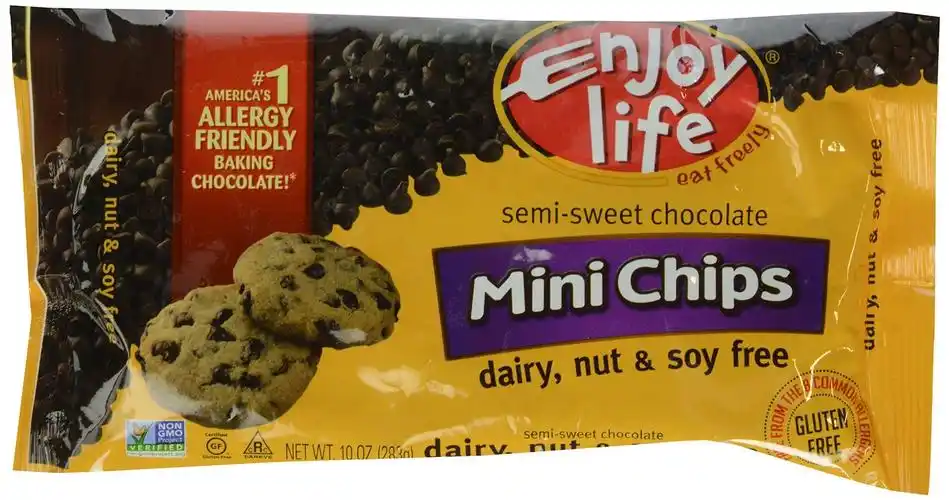 enjoy life semi-sweet chocolate chips, gluten, dairy, nut & soy