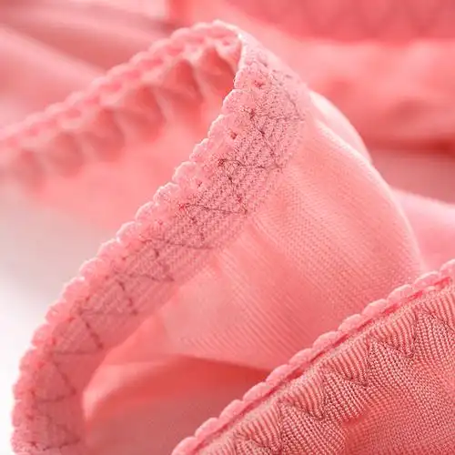 真丝女内裤桑蚕丝性感蕾丝包臀无痕舒适透气薄款无感中腰平角内裤