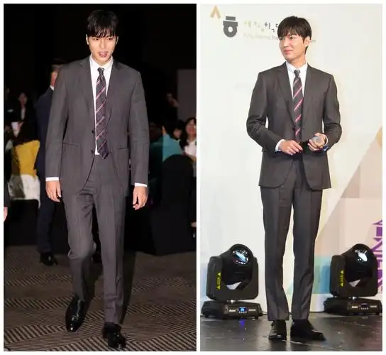 原创李敏镐退伍后状态依旧187穿西装秀出优越比例长腿让人羡慕