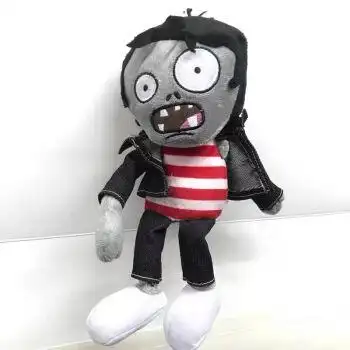 植物大作战玩具散装可发射小鬼疆尸火药魔头僵尸玩具2030厘米毛绒摇滚