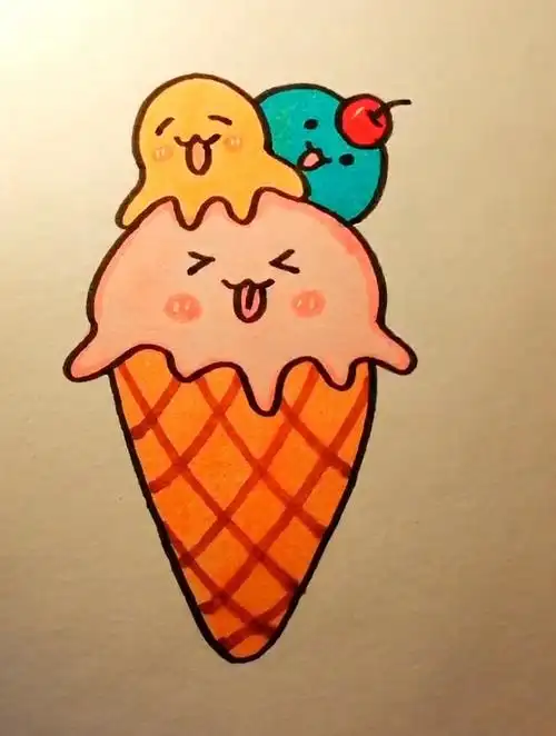 宝子们,画个冰淇淋凉快下吧!