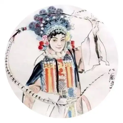 上海季仁葵先生水墨京剧人物画欣赏