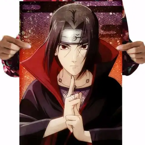 火影忍者海报全家全家福福晓组织鸣人佐助手链贴墙现代装饰画