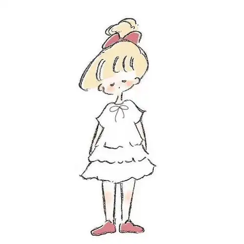 简笔画女孩~ 画师:umeko