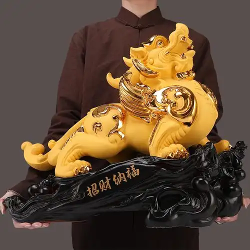 貔貅招财摆件一对聚财貔恘办公室旺财客厅装饰品摆件