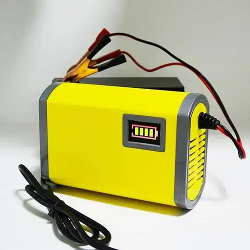 充电器12v摩托车电瓶铅酸蓄电池智能修复通用反接电瓶充电器