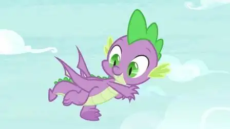 小马宝莉:紫悦公主展开翅膀,教穗龙飞,龙和小马飞行方式一样吗