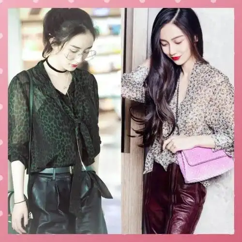 杨幂杨颖色系穿搭太像,穿衣风格惊人相似,效果却截然相反