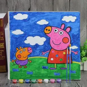 儿童颜料画图片