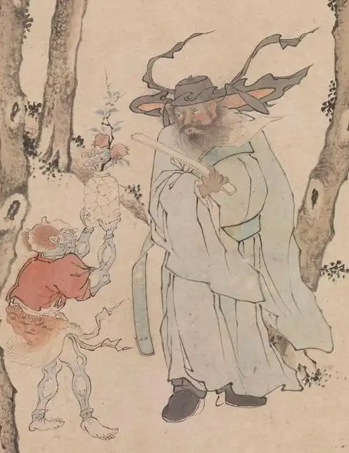 唐宋时期,钟馗图像在民间作为年节装饰极为盛行.