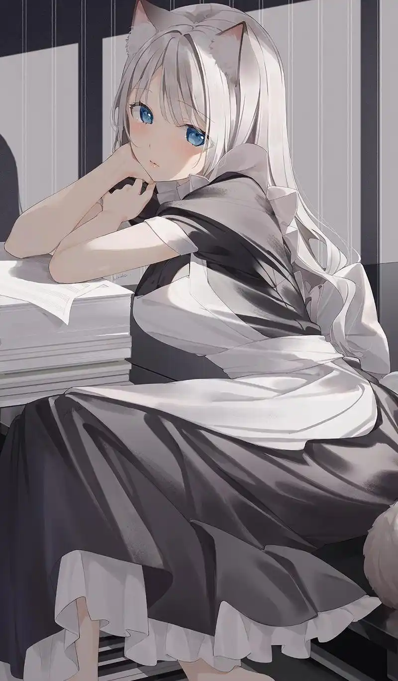 为什么白发美少女在二次元那么受欢迎?看到了她们瞬间明了!壁纸