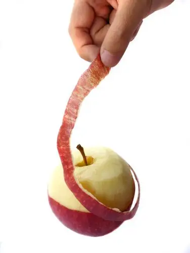切开的 苹果照片