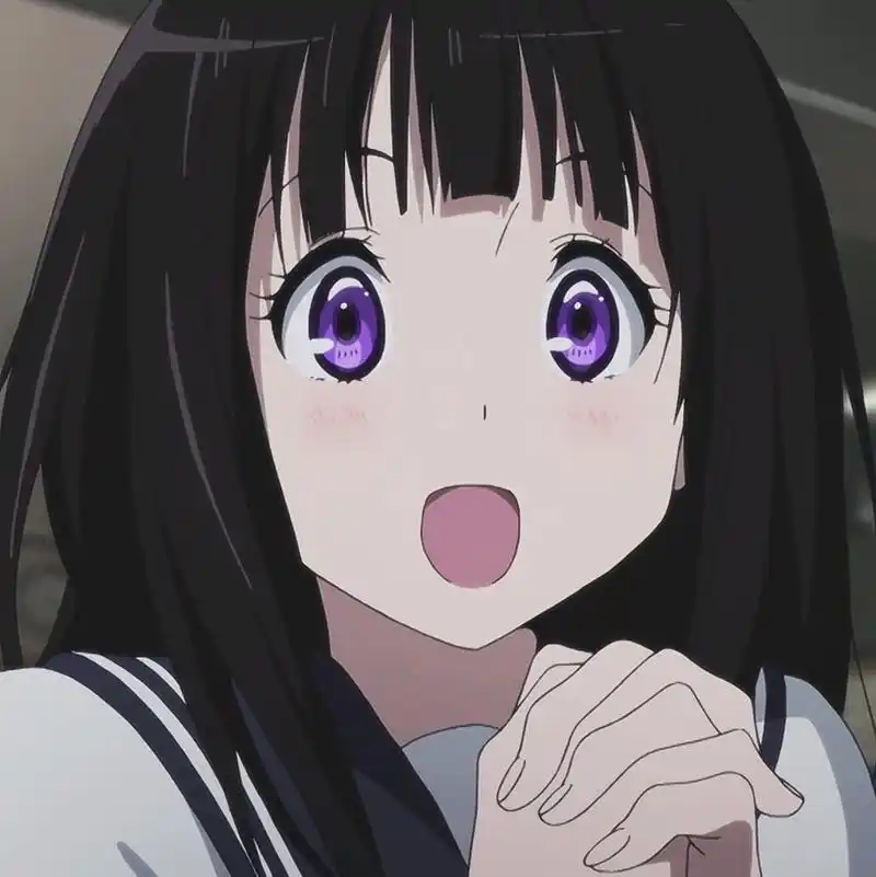 千反田爱瑠是一个外表清秀的女生,一头披肩黑发,对很多事物充满好奇心