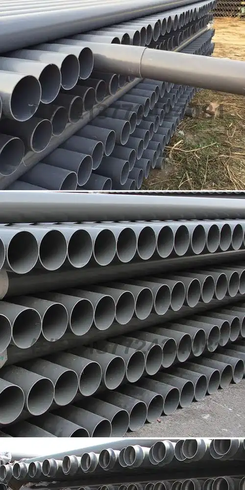 pvc农田灌溉管dn160埋地排水管给水管浇地管排污管