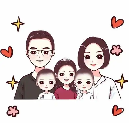 一家五口微信头像设计全家福头像新选择有你喜欢的吗