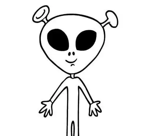 外星人攻击地球简笔画