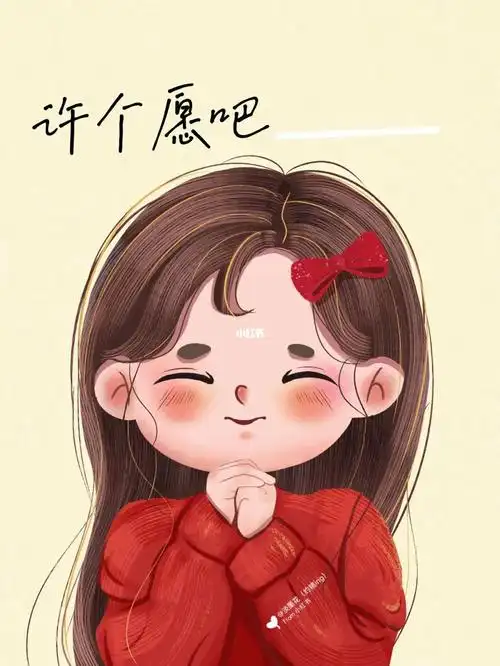 画画的日常 #笔记灵感  #卡通头像  #儿童插画  #人物插画  #许愿