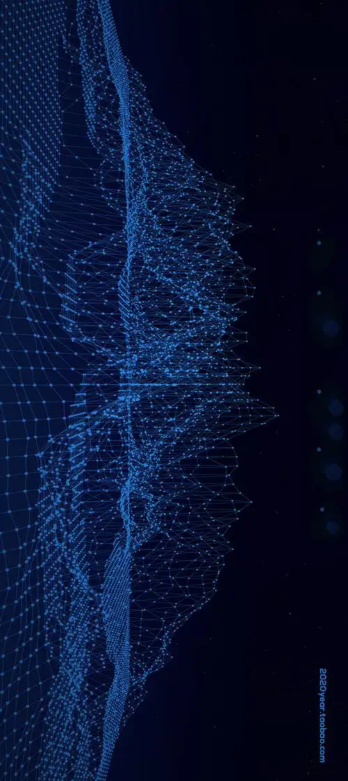 大数据曲线科技感智能未来动态背景板底纹海报psd素材: