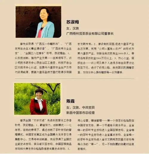 2014中国茶叶行业年度经济人物简介