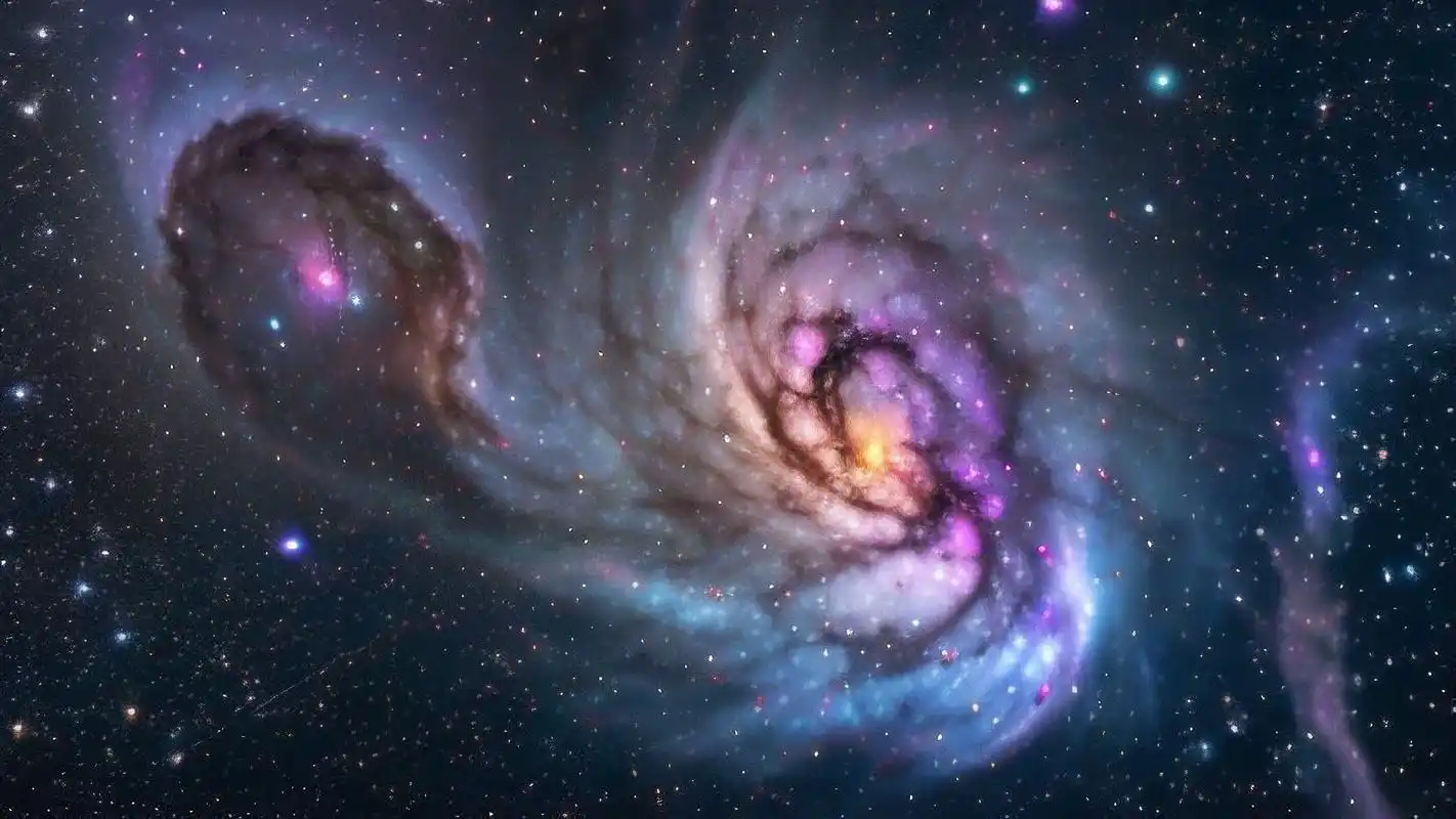 蓝紫色星空壁纸78梦幻之夜