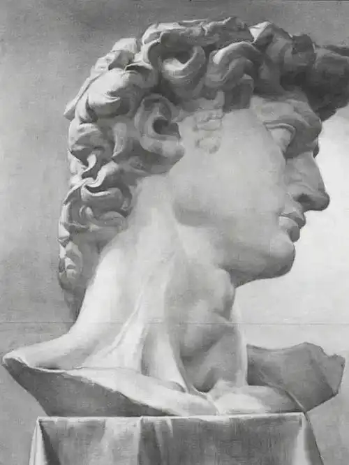 中央美术学院石膏留校作品