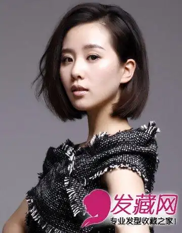 国字脸女生发型设计 短发显瘦塑v脸(6)