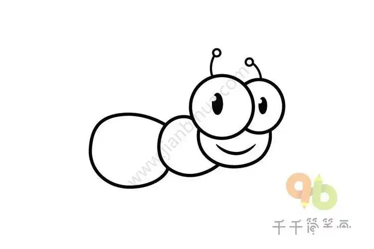 小虫子简笔画昆虫简笔画图片昆虫种类繁多形态各异属于无脊椎动物