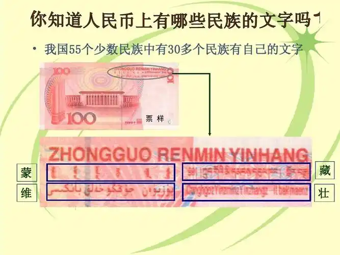 我国55个少数民族中有30多个民族有自己的文字 蒙 维 藏 壮