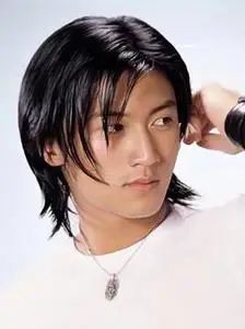 狼尾假发男长发谢霆锋同款舞台表演发套道具鲻鱼头自然蓬松全头套