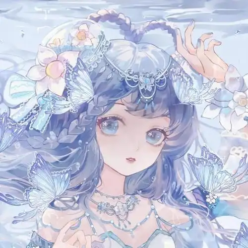 优质可爱蓝色系头像女1