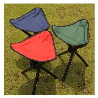 超轻户外帆布折叠椅钓鱼椅休闲椅子三角凳便携式