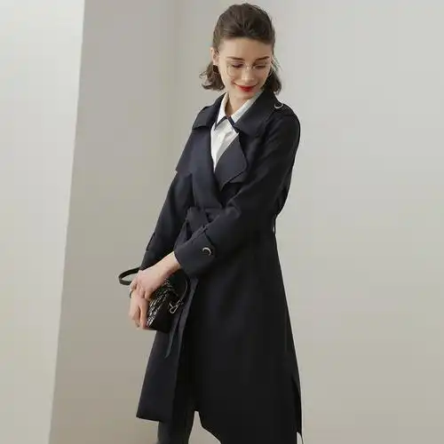 服装鞋帽 女装 风衣 详情这款louis yao 白鹿语 21秋新款 优雅空气层