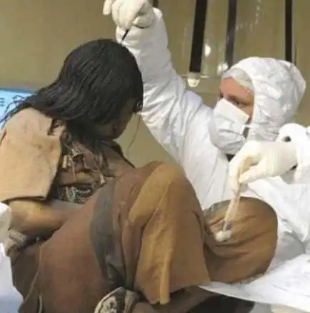 古印加少女冰封500年形体完好容颜依旧