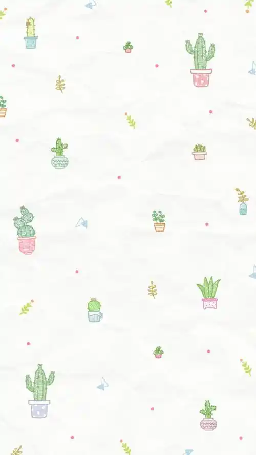 手绘碎花壁纸 小清新 平铺壁纸 插画