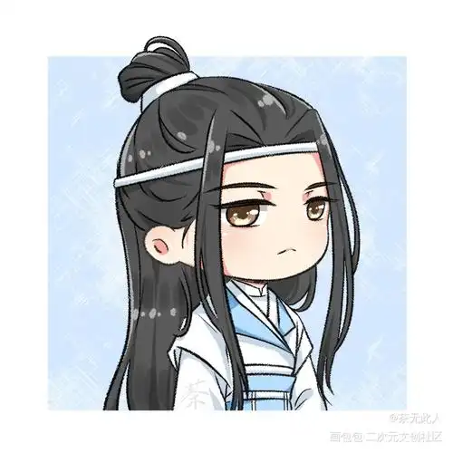 魔道祖师_魔道祖师忘羡蓝忘机魏无羡q版头像绘画作品