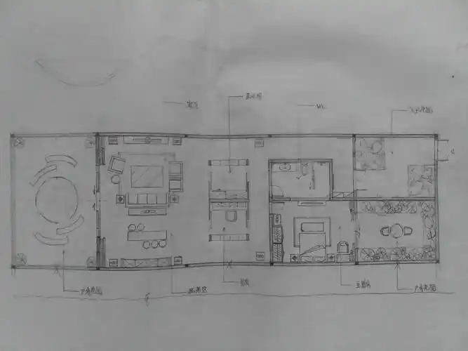 平面布局手绘图|空间|家装设计|xinlk_原创作品-站酷zcool