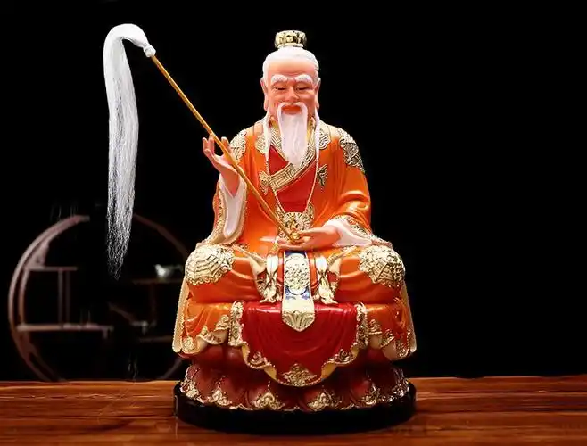 道教三清神像太上老君佛像供奉家用摆件太上老君元始灵宝道德天尊道家