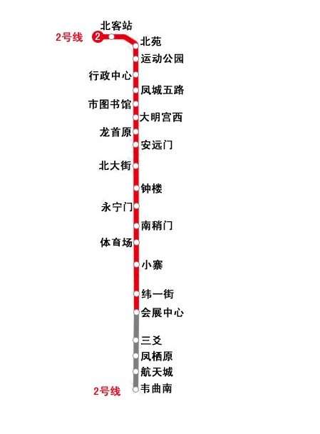 西安潏河湿地公园坐地铁二号线能到吗