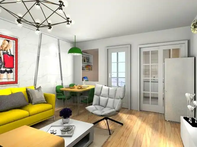 长方形门市二楼,改一室一厅