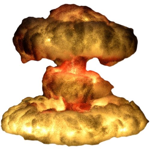 核弹爆炸蘑菇云创意装饰台灯发光家用卧室云朵小夜灯