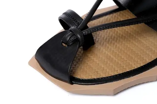 中国风夏季复古凉鞋男露趾头层牛皮个性新款凉鞋休闲沙滩鞋男拖鞋