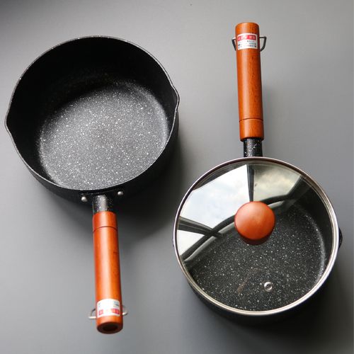 日本日式平锅泡面锅煮面锅小锅锅子麦饭石家用奶锅