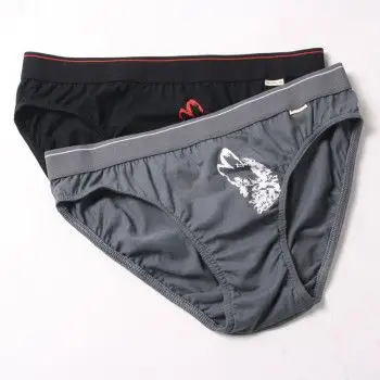 七匹狼septwolves内裤 2012春季纯棉明筋啸天狼王印花男士三角内裤 2