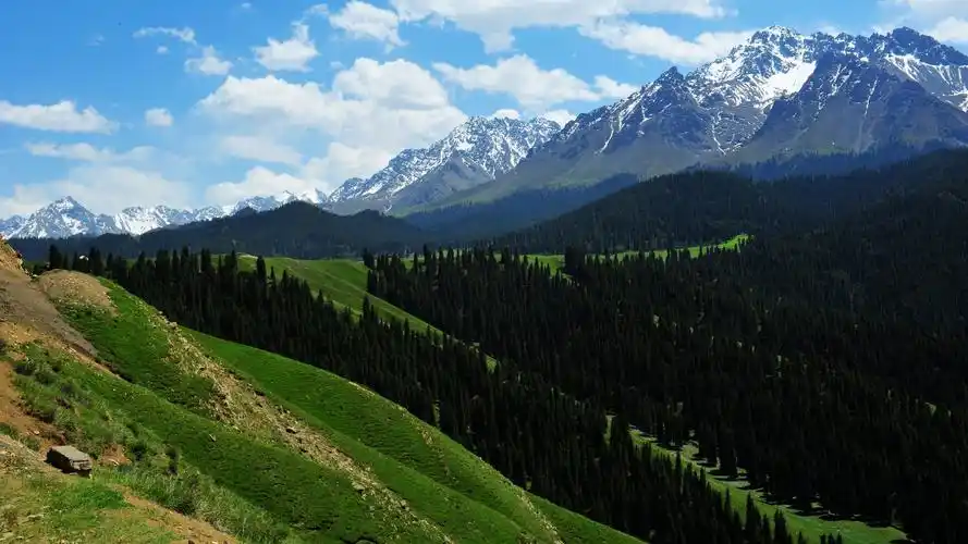 新疆天山山脉风景,高清图片,电脑桌面-壁纸族
