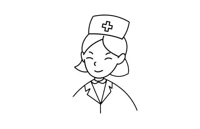 白衣天使简笔画画法步骤图片